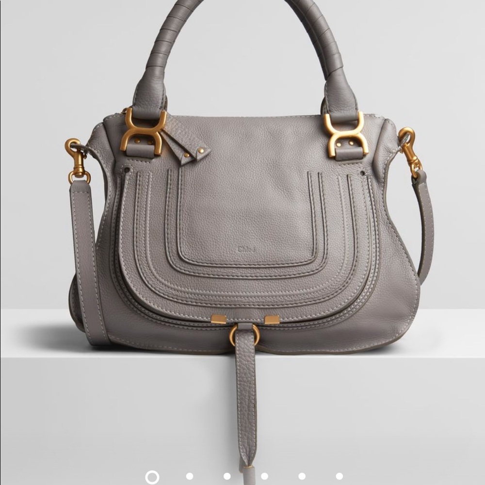 Chloe Marcie Handbag - Medium - Gray